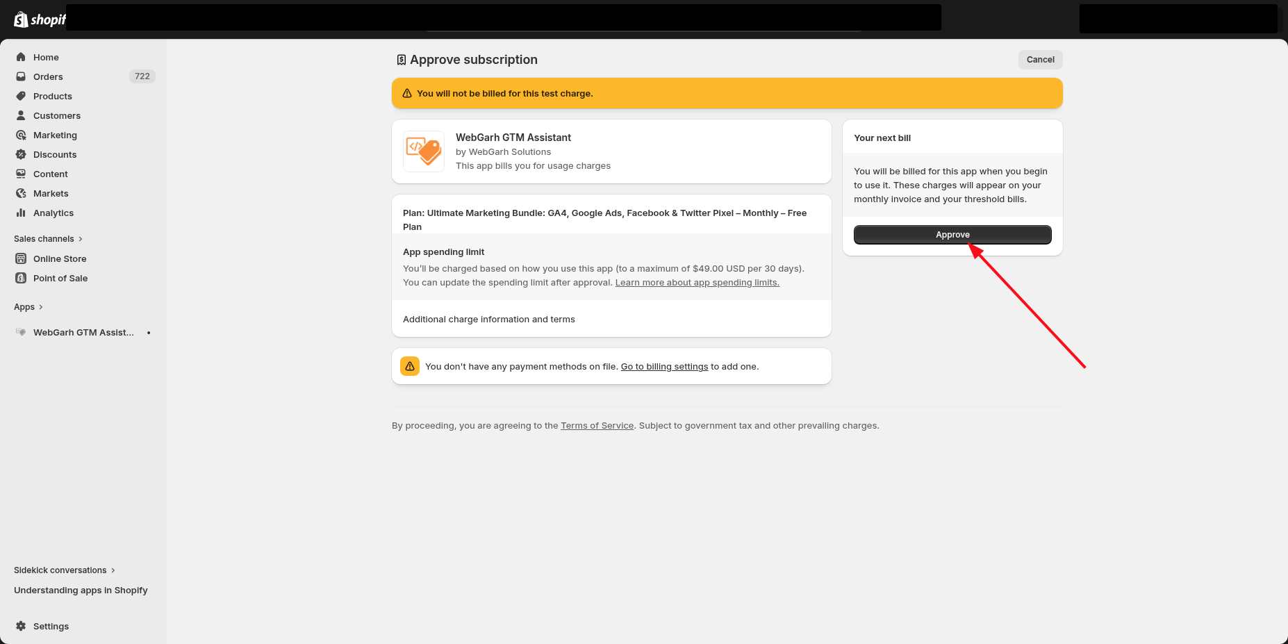 Install Webgarh GTM Assistant on Shopify screenshot 4