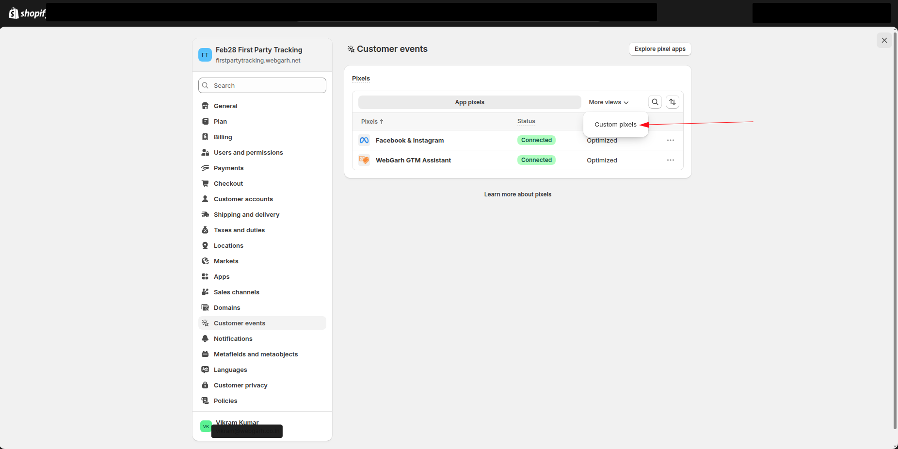Connect Google Tag Manager to Webgarh GTM Assistant screenshot 6