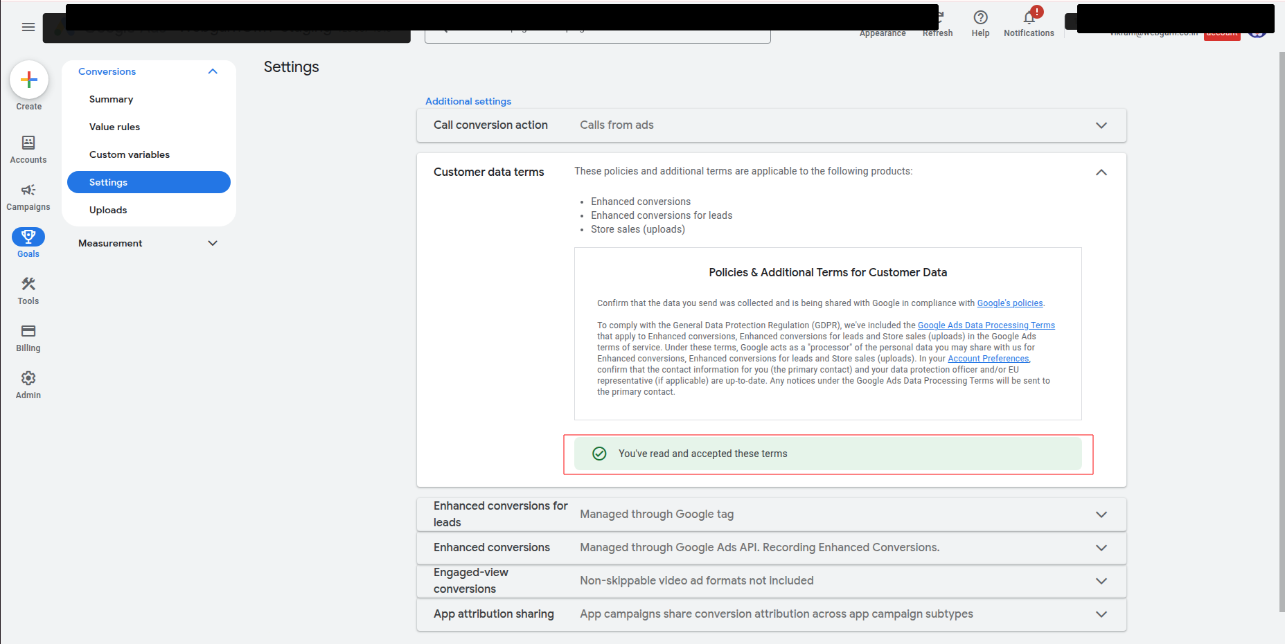 Connect Google Ads to Webgarh GTM Assistant screenshot 8