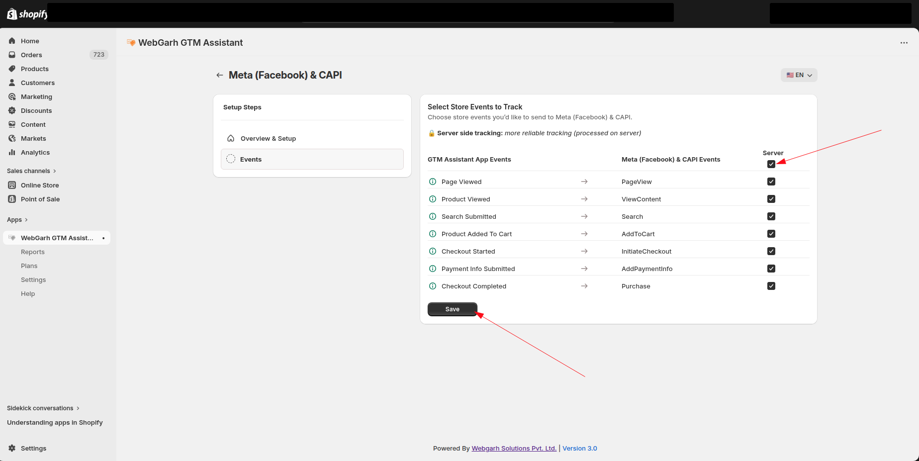 Connect Meta Ads to Webgarh GTM Assistant screenshot 6